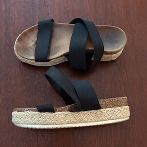 Black Espadrille Sandals